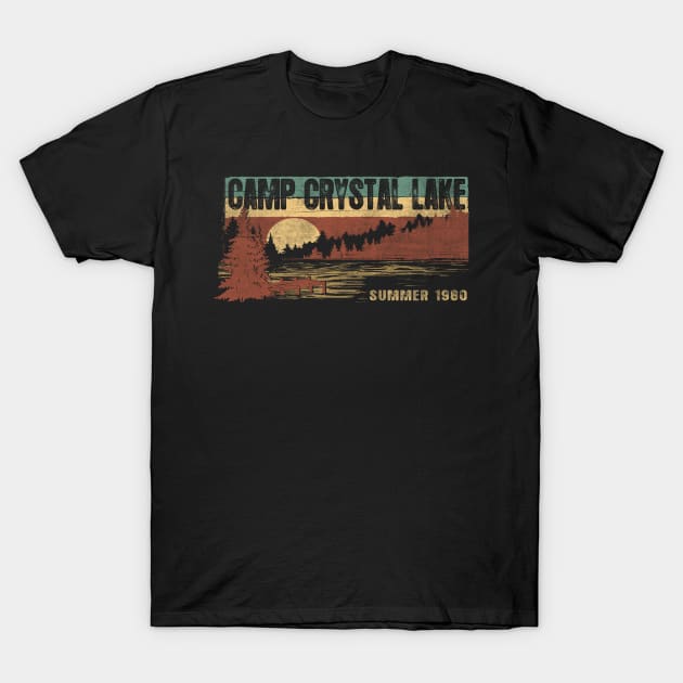 Vintage Camp Crystal Lake Counselor T-Shirt by Dailygrind